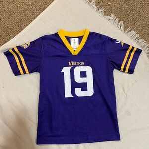 NFL Purple and Gold Vikings Kids Jersey